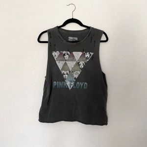Lucky Brand Pink Floyd Distressed Tank